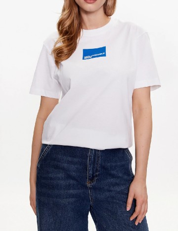 Tricou Karl Lagerfeld Jeans, alb