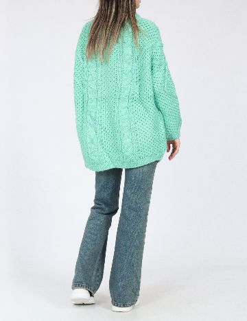 Pulover Oversize Zara, verde