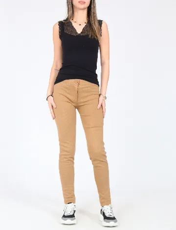 Pantaloni Zara, maro