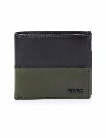 Portofel Hugo, albastru/verde