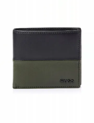 Portofel Hugo, albastru/verde