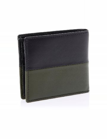 Portofel Hugo, albastru/verde