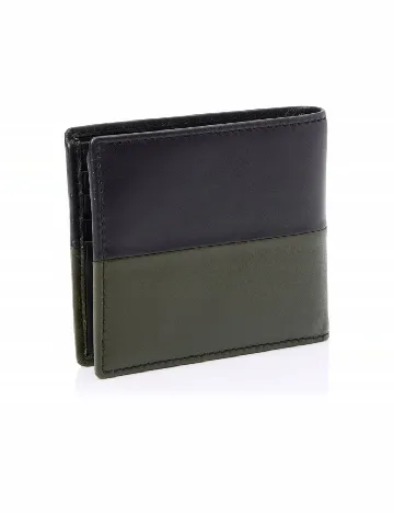 Portofel Hugo, albastru/verde