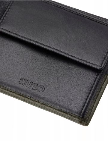 Portofel Hugo, albastru/verde