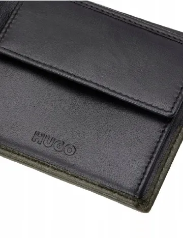 Portofel Hugo, albastru/verde