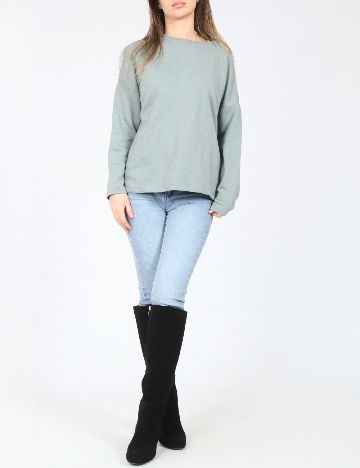 Bluza Pull&Bear, verde