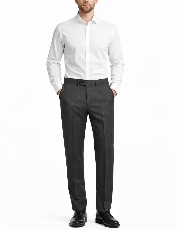 Pantaloni Zara, gri inchis