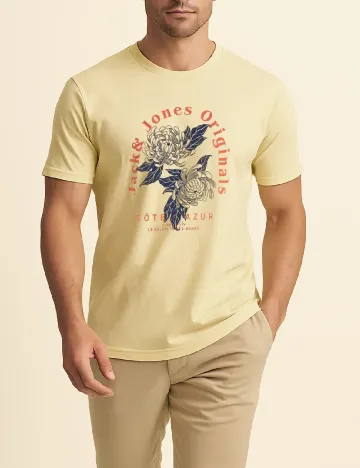 Tricou Jack&Jones, galben