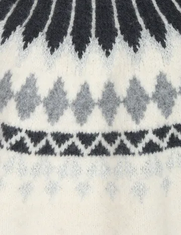 Pulover C&A, gri/alb