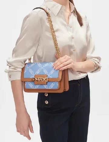 Geanta Michael Kors, maro/albastru