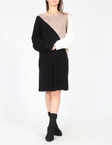 Rochie scurta C&A, negru/maro