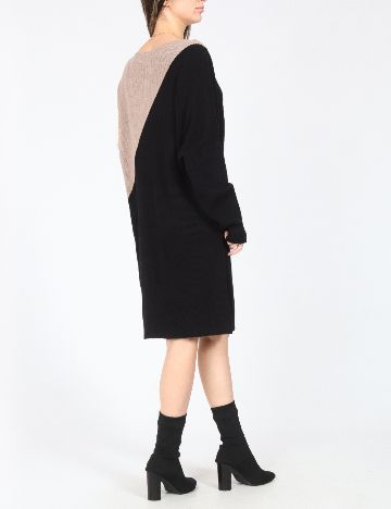 Rochie scurta C&A, negru/maro