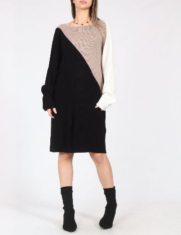 Rochie scurta C&A, negru/maro