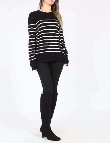 Bluza C&A, negru/alb