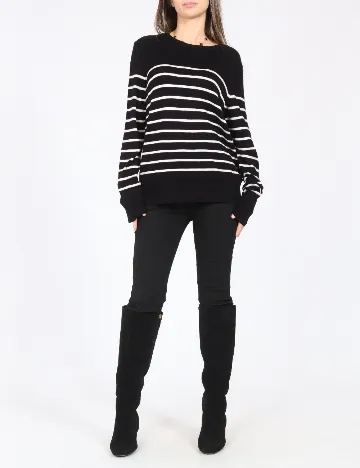 Bluza C&A, negru/alb