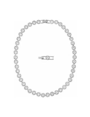 Colier Swarovski, argintiu