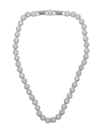 Colier Swarovski, argintiu