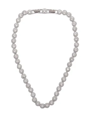 Colier Swarovski, argintiu