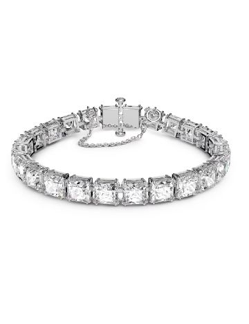 Bratara Matrix placata cu Rodiu Swarovski, argintiu