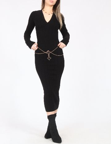 Rochie medie Elisabetta Franchi, negru