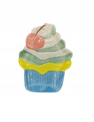 Farfurie decorativă pictată manual, mix culori