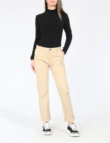Pantaloni Zara, crem