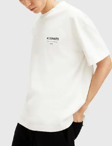 Tricou Oversize ALLSAINTS, alb