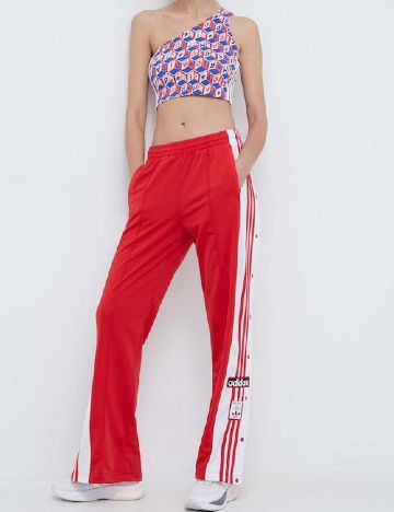 Pantaloni Adidas, rosu