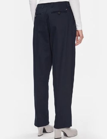 Pantaloni Tommy Hilfiger, bleumarin