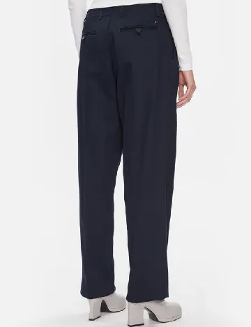 Pantaloni Tommy Hilfiger, bleumarin
