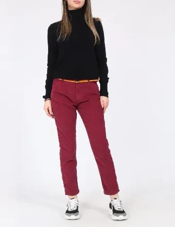 Pantaloni Zara, grena