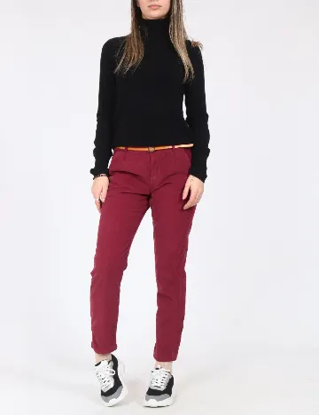 Pantaloni Zara, grena