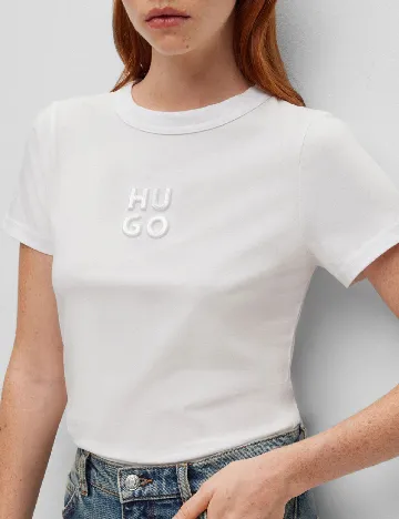 Tricou Hugo, alb