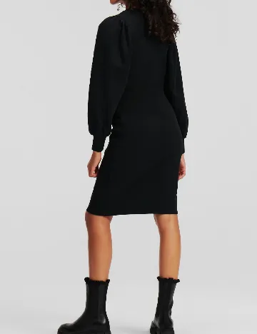 Rochie scurta KARL LAGERFELD, negru