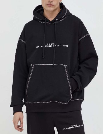 Hanorac Hugo, negru