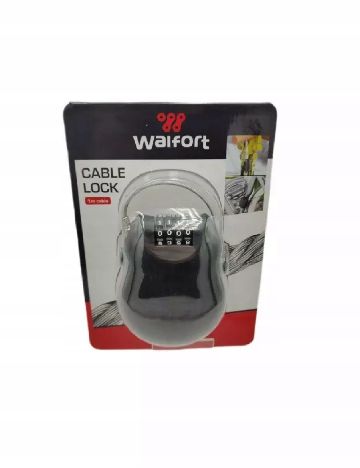 Lacat bicicleta cu cifru Walfort, negru