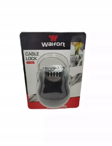 Lacat bicicleta cu cifru Walfort, negru