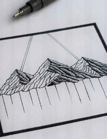 Set de finelinere 8 bucati AVEC, negru