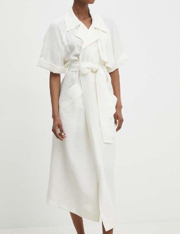 Rochie medie Answear LAB, alb