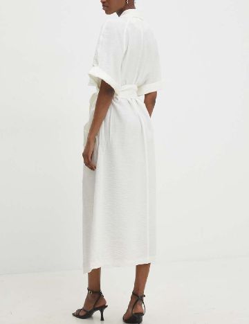 Rochie medie Answear LAB, alb