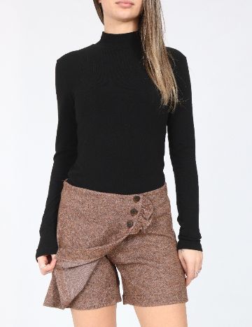 Fusta pantalon Zara, maro