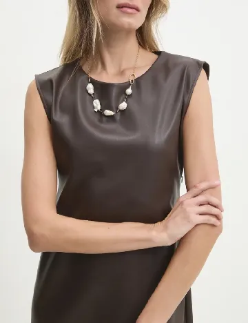 Rochie medie Answear LAB, maro