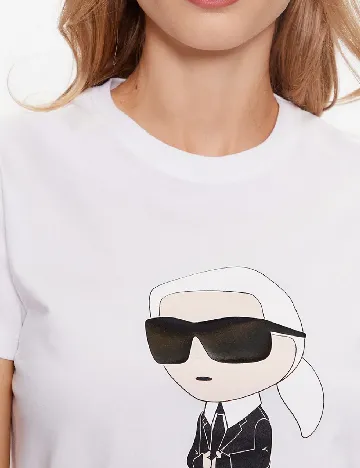 Tricou KARL LAGERFELD, alb