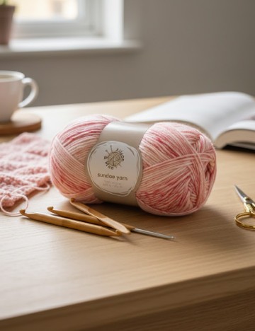 Fir de crosetat Alison & Mae, roz