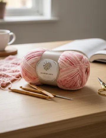 Fir de crosetat Alison & Mae, roz