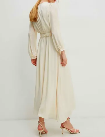 Rochie lunga Answear LAB, crem