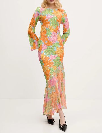 Rochie lunga Never Fully Dressed, floral