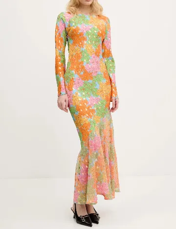 Rochie lunga Never Fully Dressed, floral