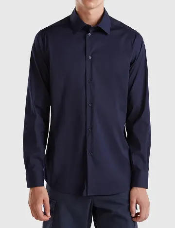 Camasa United Colors, bleumarin