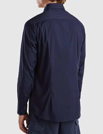 Camasa United Colors, bleumarin